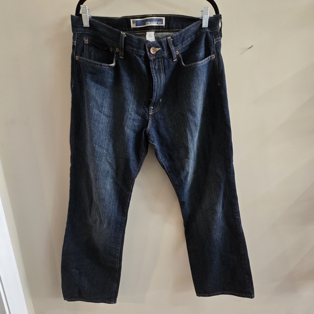 GAP Men's Dark Blue Straight Jeans 35×30